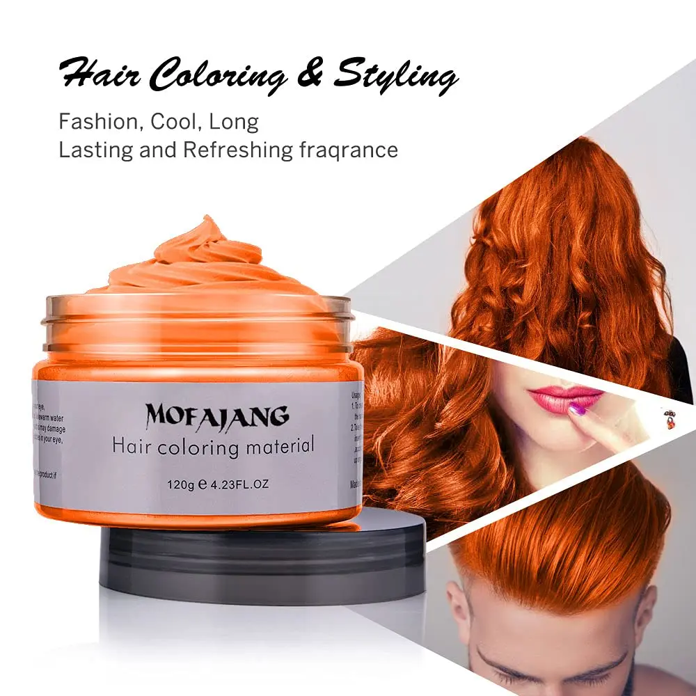 Hair Color Wax Temporary Cream Pomades Instant Wash For Men And Women Disposable Dye | Красота и здоровье