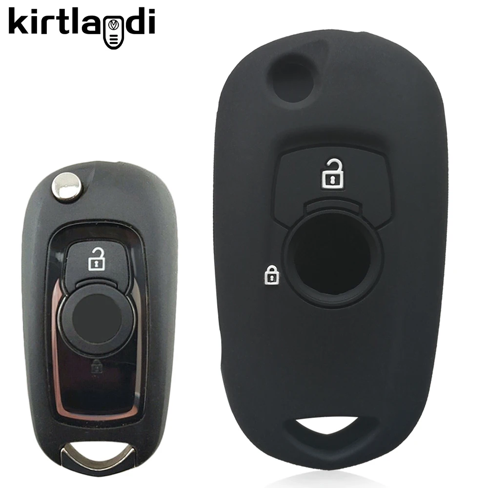 2 кнопки силиконовый чехол для ключей от машины крышка Держатель Opel Vauxhall Astra K Corsa E