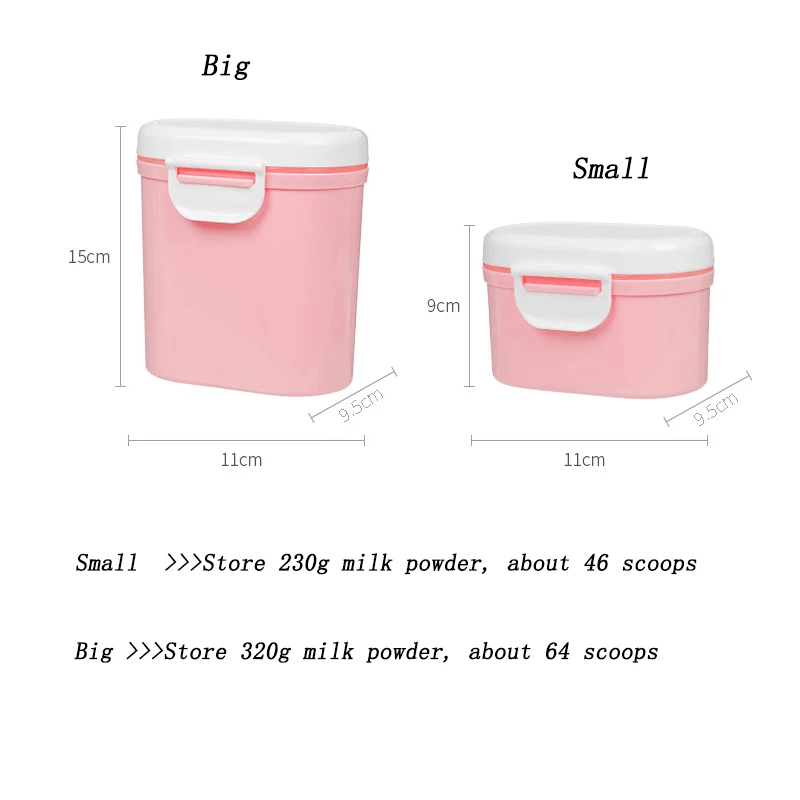 Caja port&aacute;til de viaje para leche en polvo, almacenamiento de leche en polvo extra&iacute;ble, caja de alimentaci&oacute;n para ni&ntilde;os peque&ntilde;os, 2021-4
