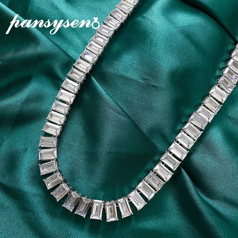 

Ожерелье-цепочка PANSYSEN, 6 х10 мм, 5 А, С кубическим цирконием