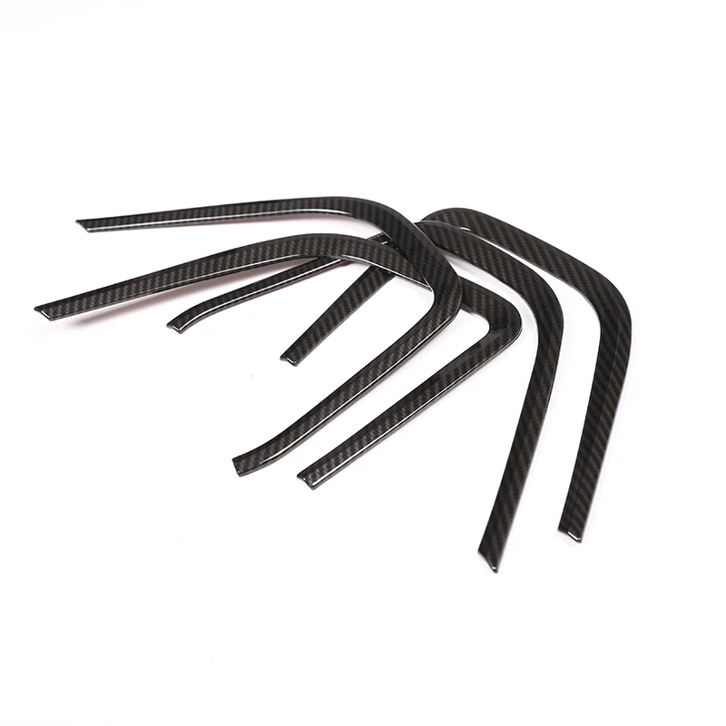 4 шт. Стильная рамка из углеродного волокна ABS для внутренней двери автомобиля