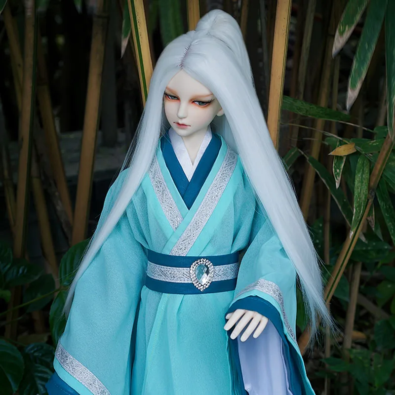Новый стиль 1/3 1/4 1/6 Bjd SD кукла парик высокой температуры белого цвета с одним