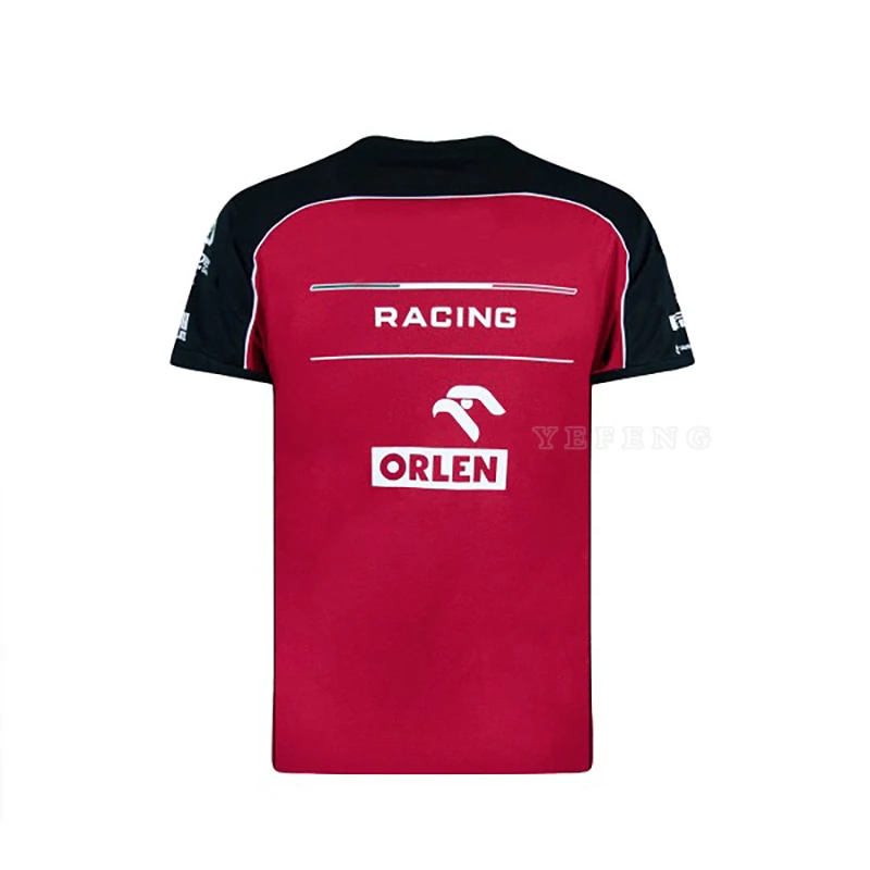 

Summer F1 Car Fan Quick Drying Breathable T-shirt Brand Printed Men's Clothes Fashion Harajuku Solid Color Casual Pullover