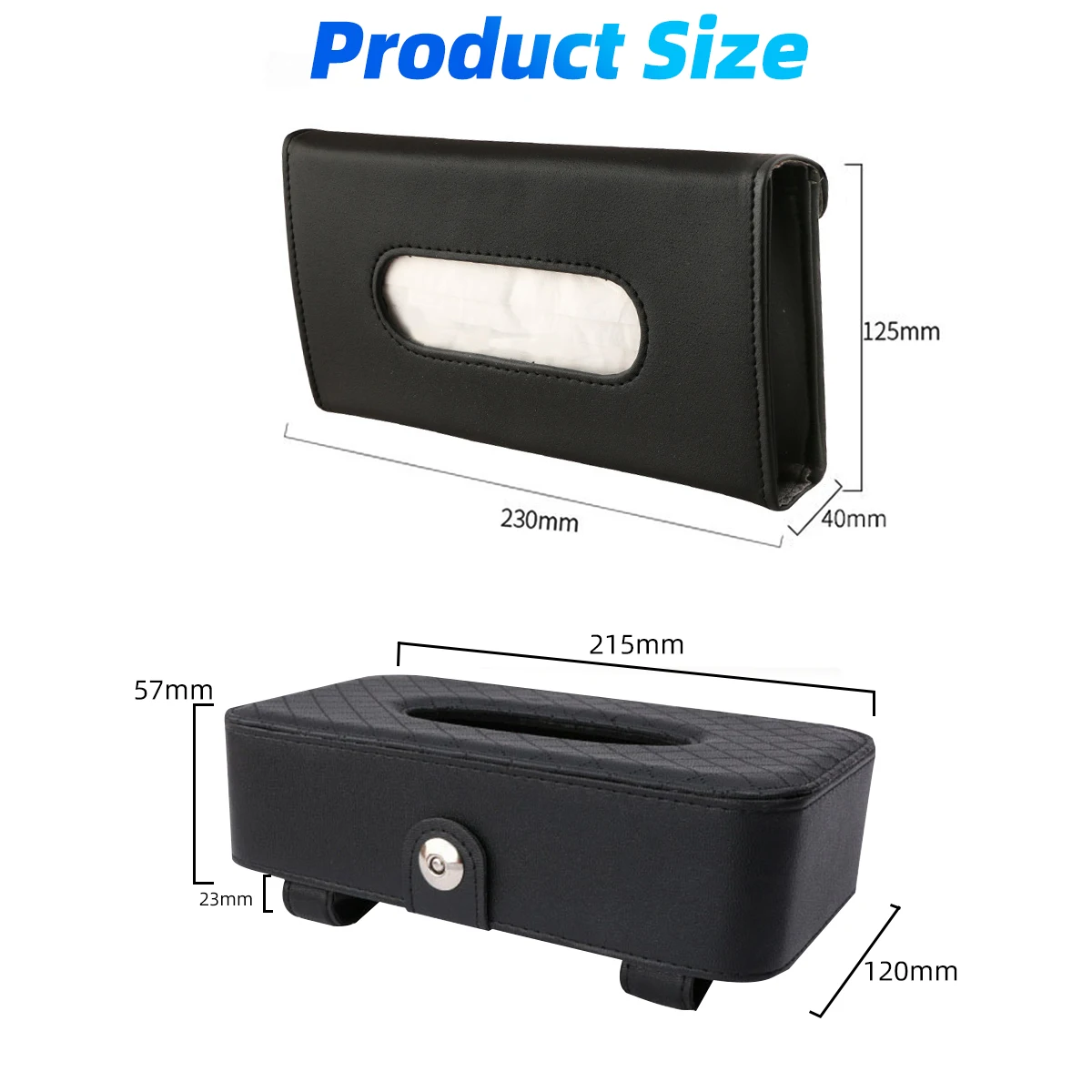 Коробка для салфеток в автомобиле 1 шт. Набор зажим бумаг держатель на