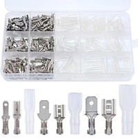 270pcs 2 84 86 3mm crimp terminals insulated male female wire connector electrical wire spade connectors kit