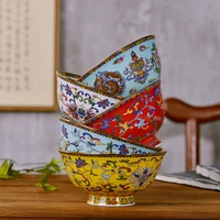 jingdezhen enamel ceramic tableware chinese household high quality bone china rice bowl large ramen soup bowl antique bowl