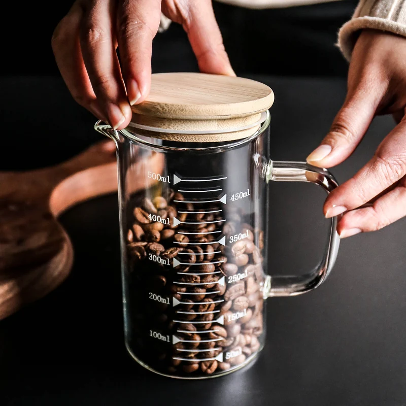 1000 мл Высококачественная стеклянная измерительная кружка с ясным масштабом