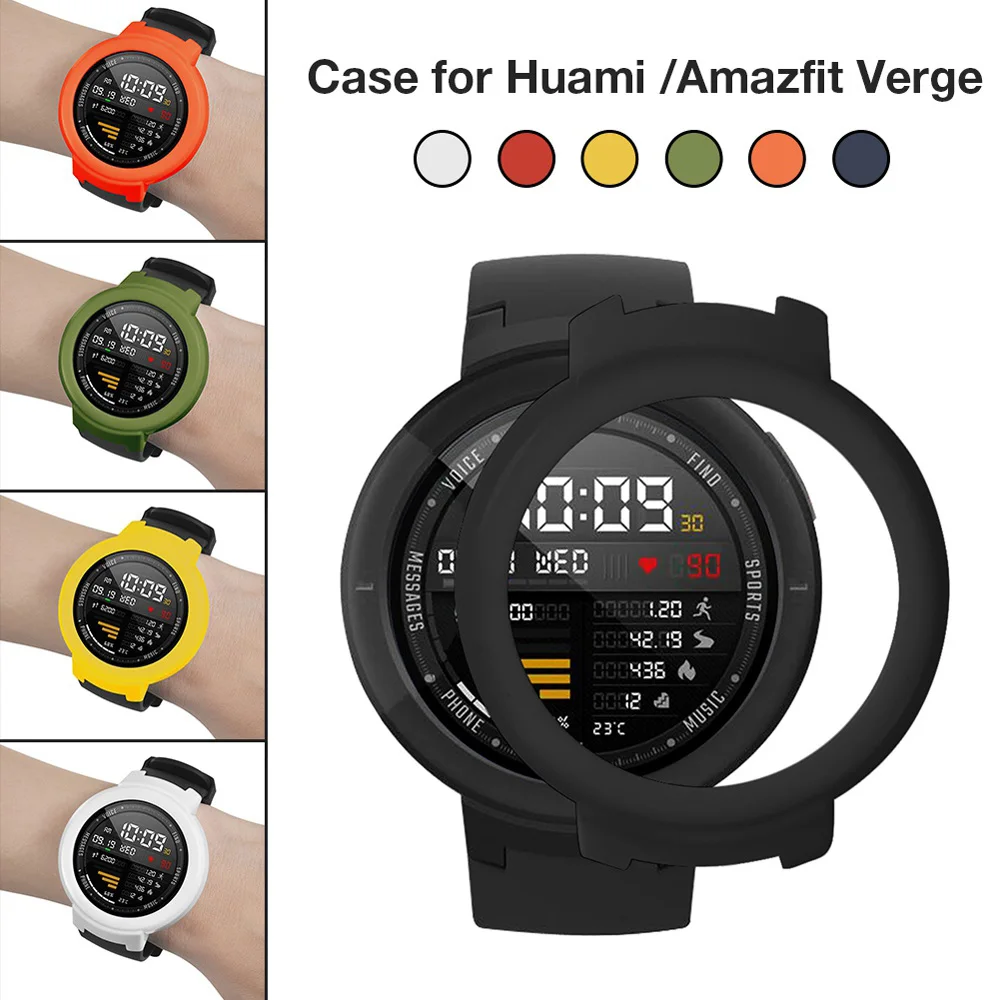 

Lightweight Protective PC Bumper Full Case Cover for Huami Amazfit Verge Wearable Devices Smartwatch Relogios Drop Shopping