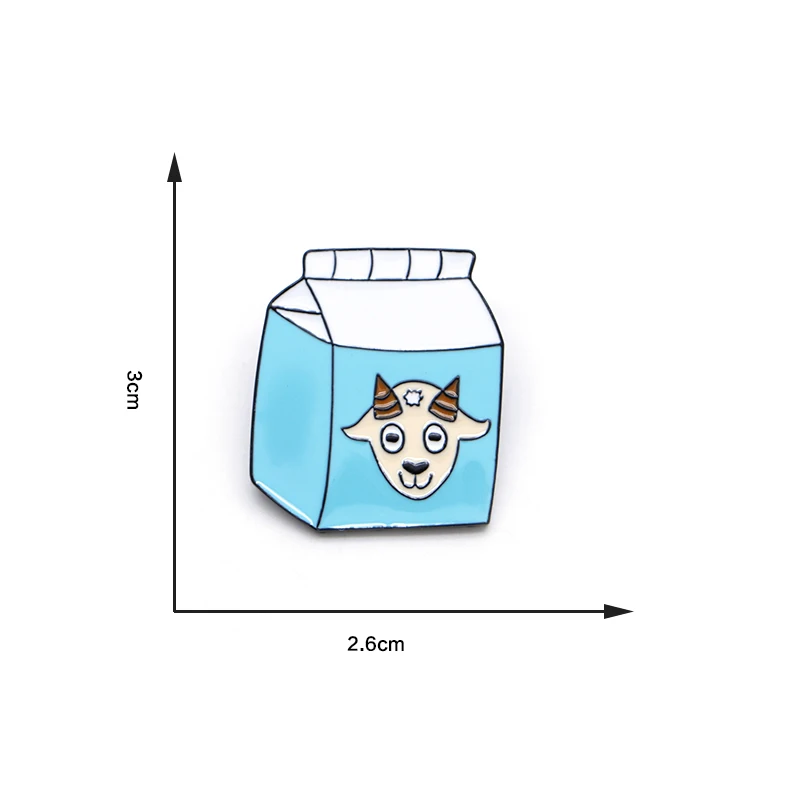 Эмалированная брошь в форме мультяшного животного из козьего молока для детей