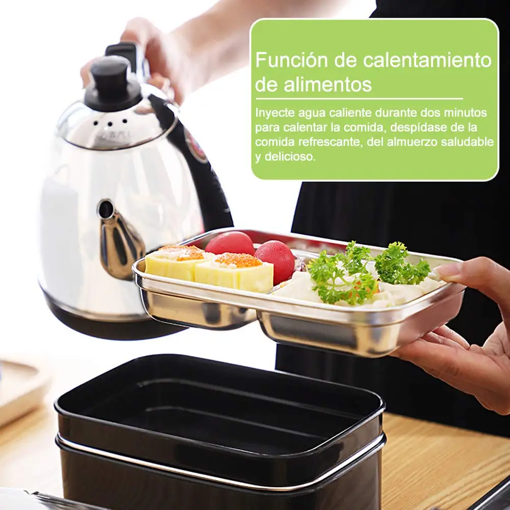 Ланч бокс 2 слоя 304 из нержавеющей стали термо Бенто пищевой контейнер офисный