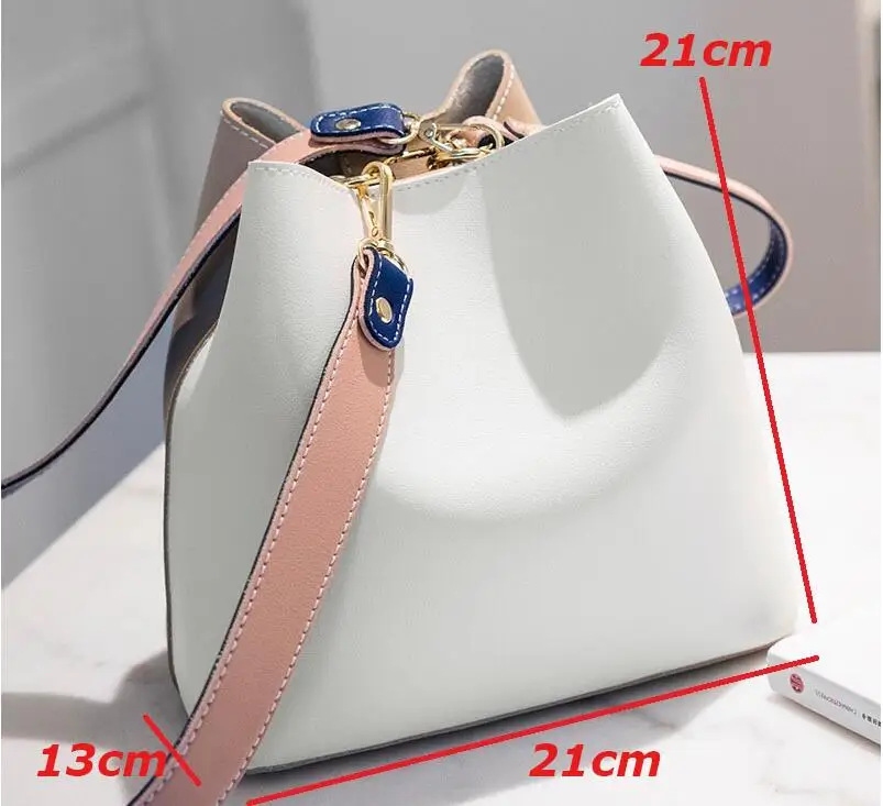 2020 New Designer Women Handbags PU Leather Bucket Shoulder Bags Female Fashion Larger Capacity Crossbody Messenger Girls | Багаж и сумки