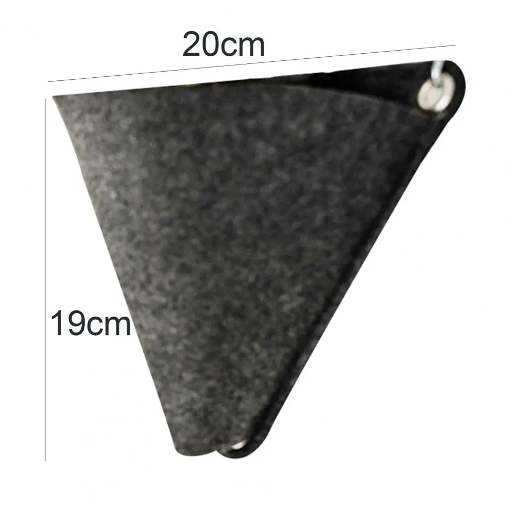 

2Pcs Garden Pocket Triangle Breathable Polyester Interior Decoration Planting Bag for Agriculture