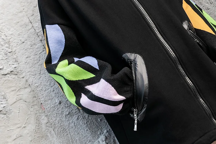 

Vefadisa Black Fashion Print Sequin Women Coat 2020 Autumn Winter Thick Hooded Cardigan Coat Casual Plus Size Coat QYF4380