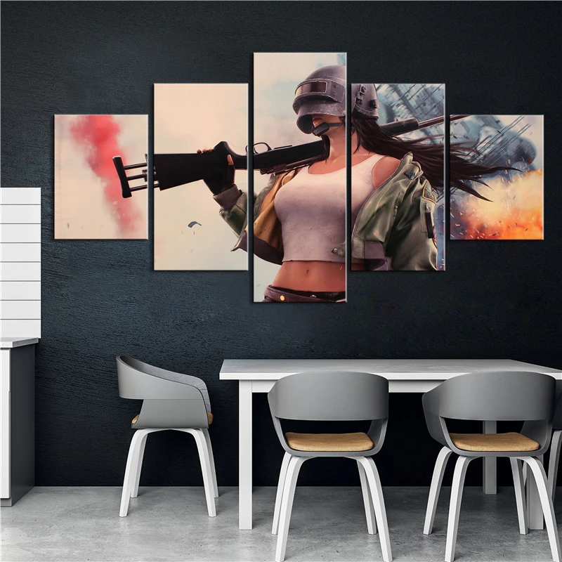 5 шт. новинка модная офисная роспись для дома игры PUBG сексуальная девушка