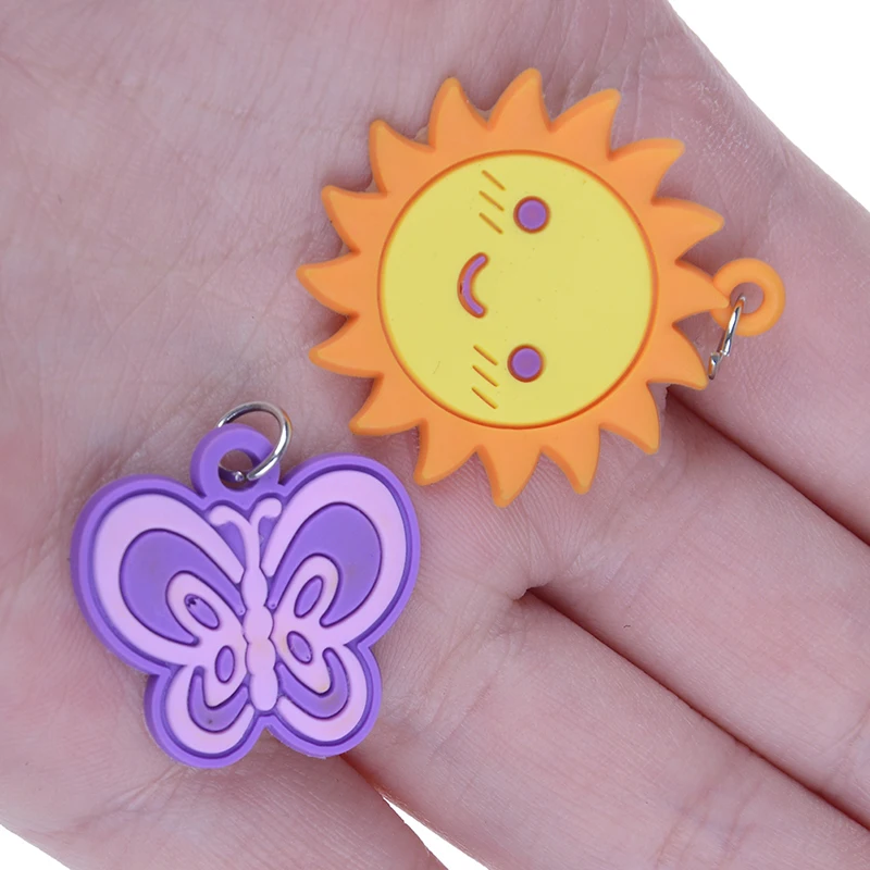 

30Pcs Diy Cartoon Colorful Animal Flower Beads Pendants Making Beads