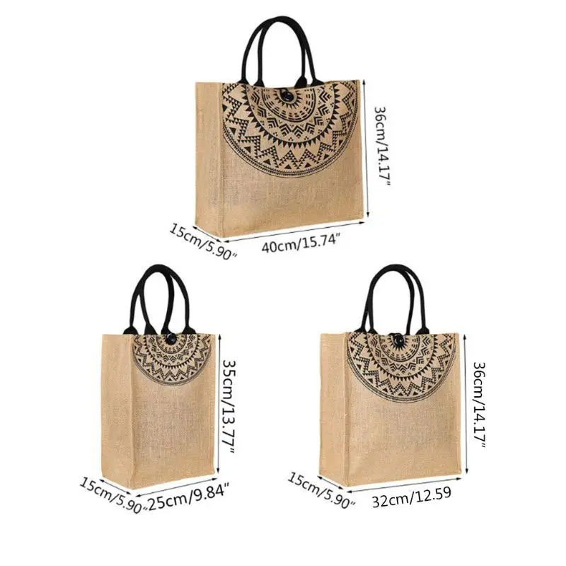 

Women's Ladies Linen Shoulder Shopping Tote Beach Satchel School Handbag Bags QXNC