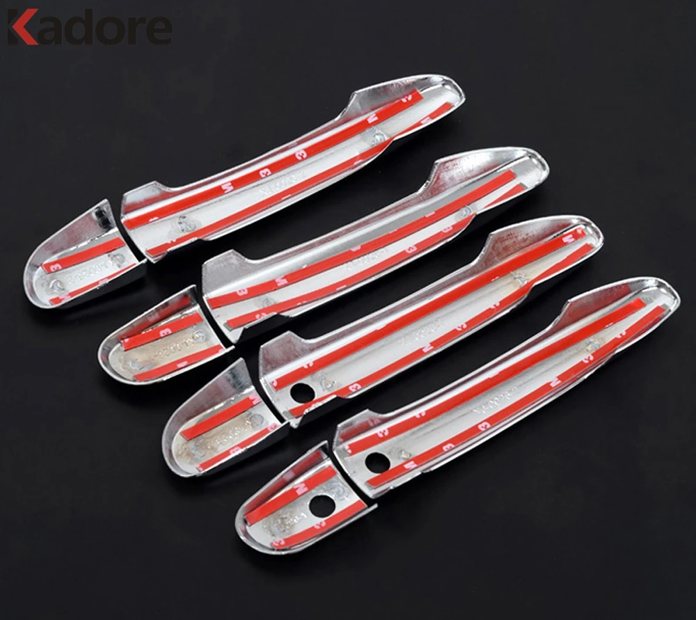 Для Mazda 3 2010 2011 2012 ABS Chrome Боковая дверь ручки крышки планки украшения рамки стикеры