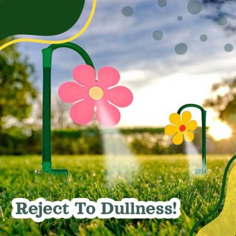 Автоматический вращающийся спринклер для сада развлекательный в форме цветка