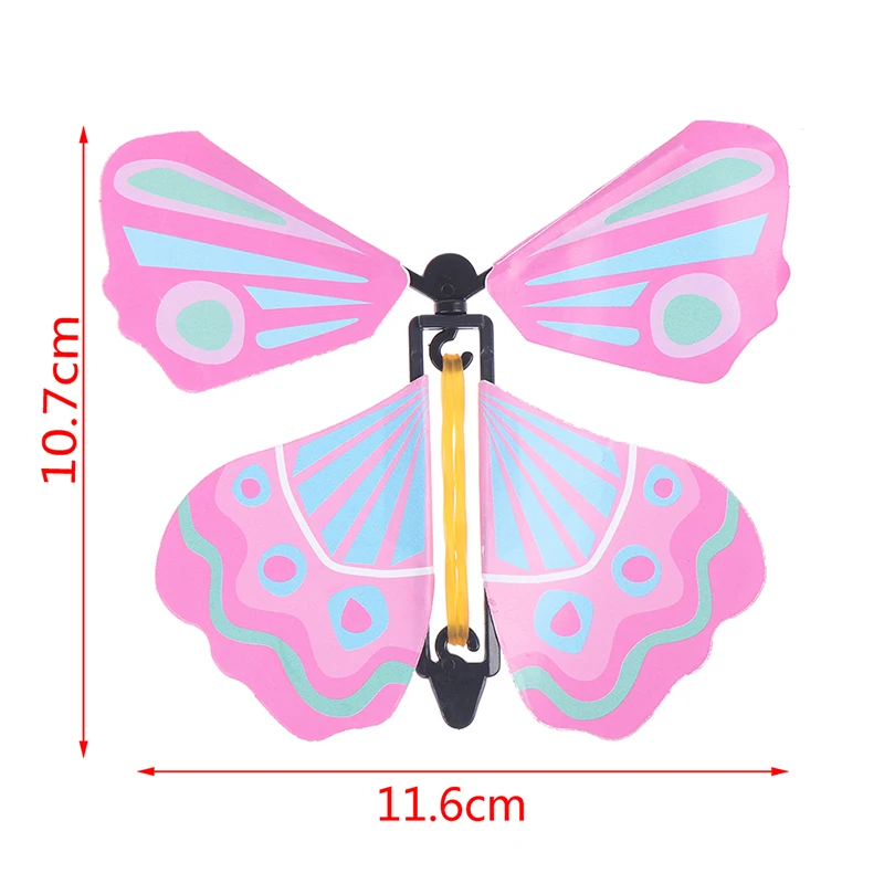 11x11 см Волшебные летающие игрушки трансформация Fly Butterfly реквизит трюки изменение