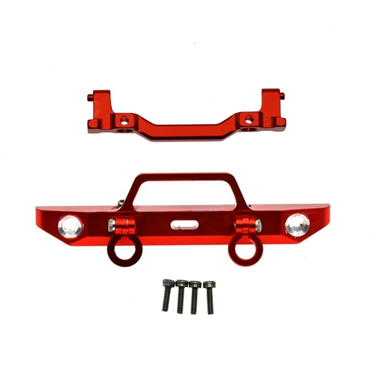 Металлический передний бампер с крепежным кронштейном для Axial SCX24 90081 Deadbolt 1/24 RC