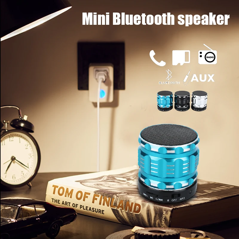 Беспроводной портативный Bluetooth динамик мини Колонка со светодиодной подсветкой