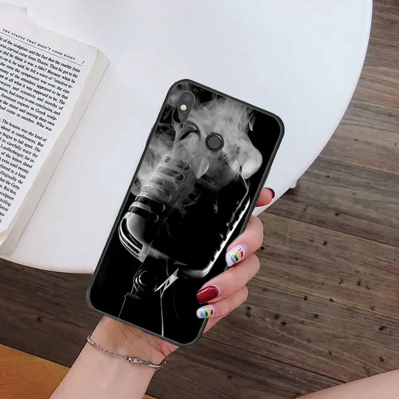 

DJ Radio fashion Note microphone Phone Case For Xiaomi Redmi note 7 8 9 t k30 max3 9 s 10 pro lite