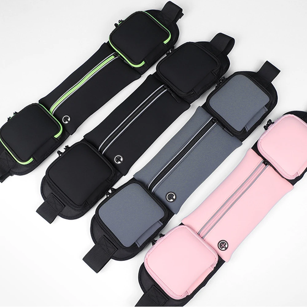 

Running Waist Bag Marathon Running Bag Men Women Fitness Outdoor Riding With Water Bottle Waterproof Phone Sport Belt Waist Bag