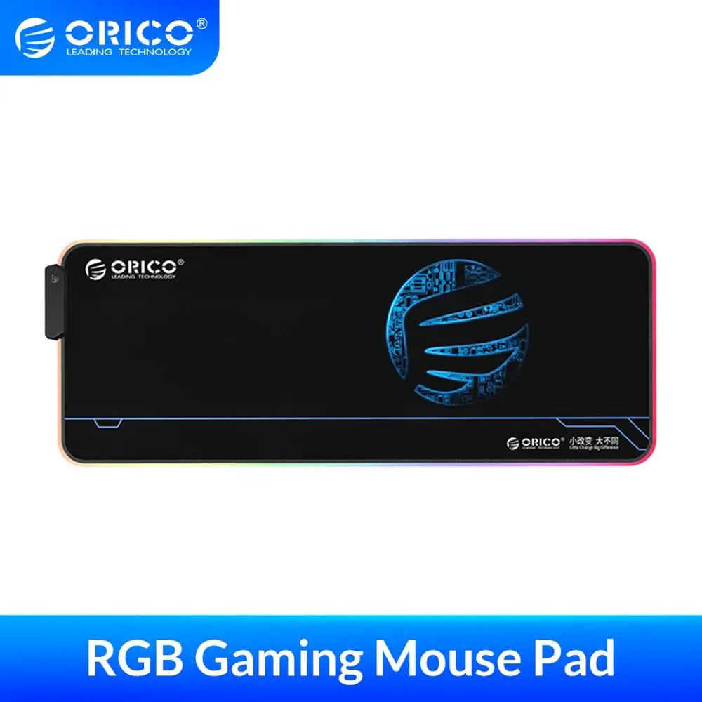 ORICO игровой коврик для мыши RGB толстая резиновая большой компьютерный настольная