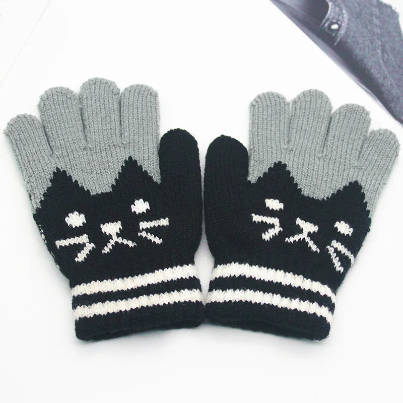 Balleenshiny ni&ntilde;o ni&ntilde;os beb&eacute; ni&ntilde;as ni&ntilde;os invierno Beb&eacute; abrigado gruesos guantes mitones m&aacute;gicos ni&ntilde;os lindos mitones guantes dedo completo-1