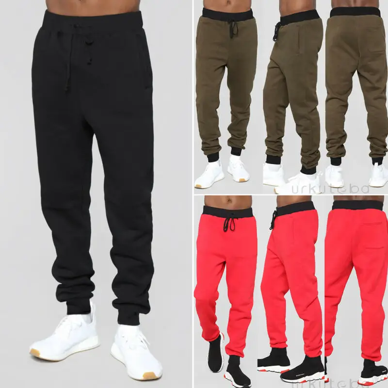Mens Sport Trousers Sweat Pants Jogging Joggers Tracksuit Hiphop Casual Bottoms | Мужская одежда