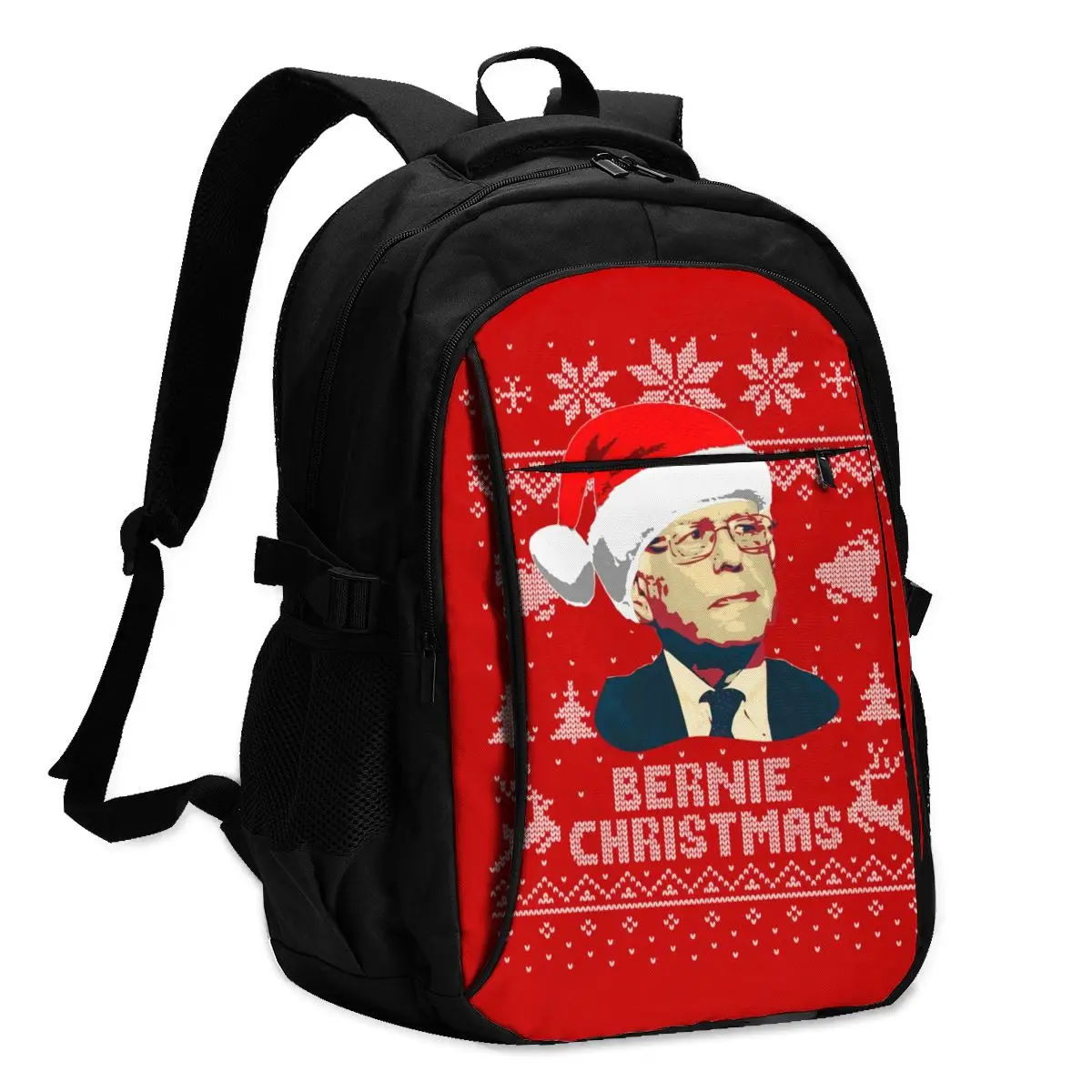

Bernie Sanders Backpacks Campus Unisex Soft Backpack Unique Charging USB Bags