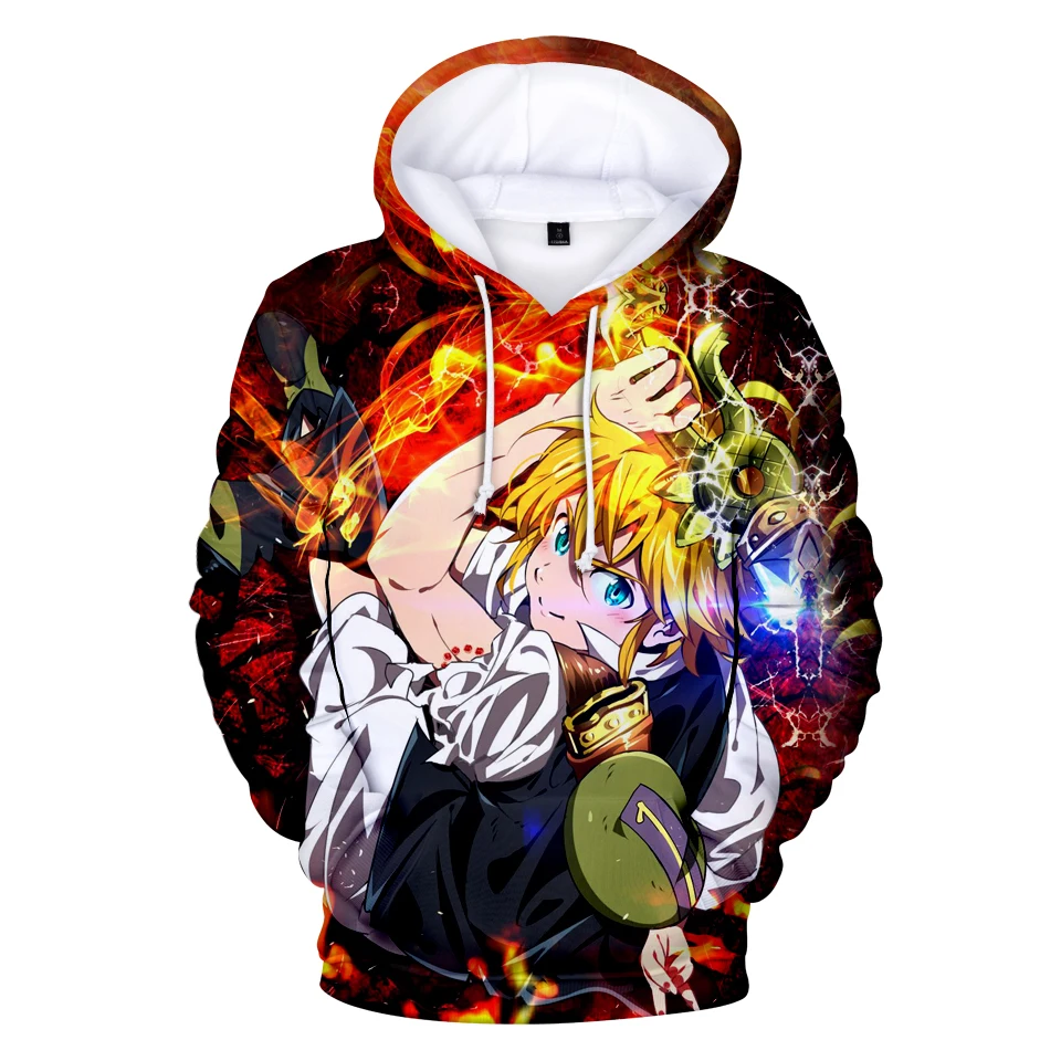 2019 New Nanatsu No Taizai 3D Hoodies Men/Women Fall Winter Harajuku Hoody Casual Anime Sweatshirt Hoodie | Мужская одежда