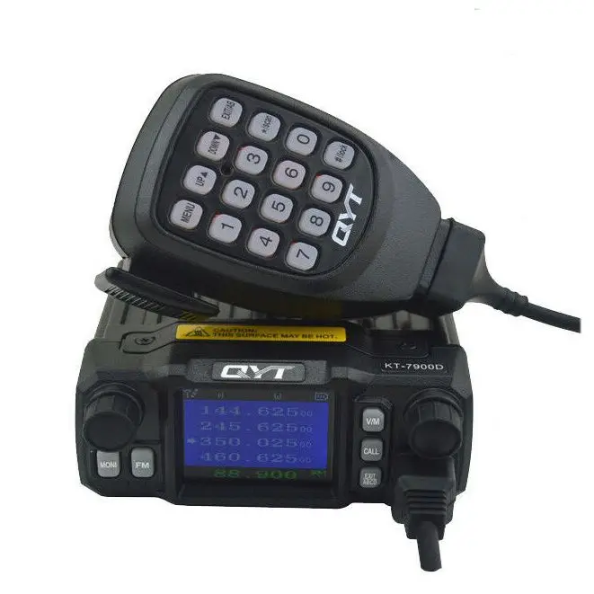 2021 Mini Mobile Radio QYT KT 7900D 25W 136 174/220 260/350 390/400 480MHz FM Transceiver Quad Band Любительская рация +
