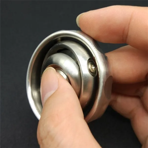 Вращающийся Баланс Черный Технология ручная вертушка Нержавеющая сталь Edc