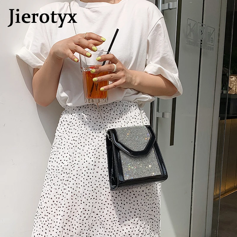 JIEROTYX Стразы инкрустированные для вечеринки модные банкетные сумки на плечо для хранения сумки для женщин леди