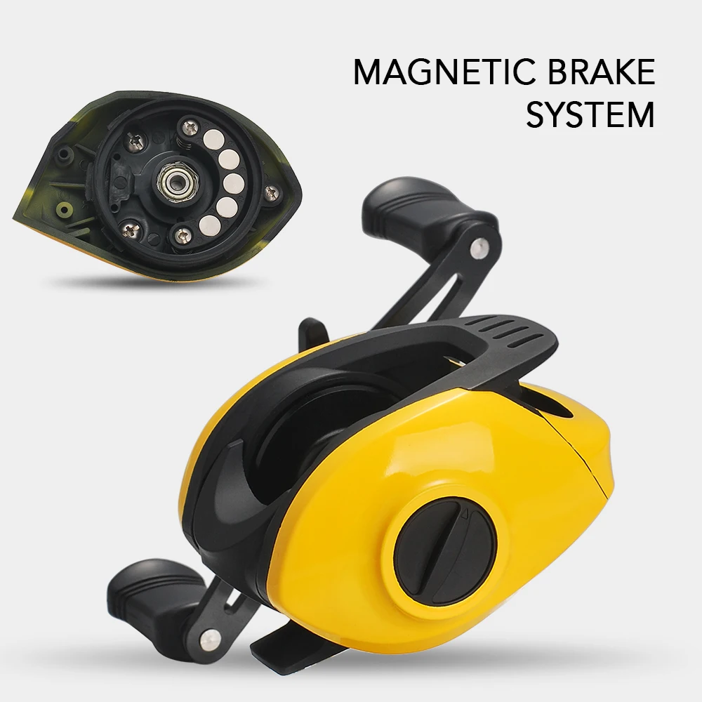 

High Speed 7.2:1 Gear Ratio Baitcast Fishing Reel 17+1 Ball Bearings Baitcasting Fishing Reel Baitcaster Tackle with Extra Spool