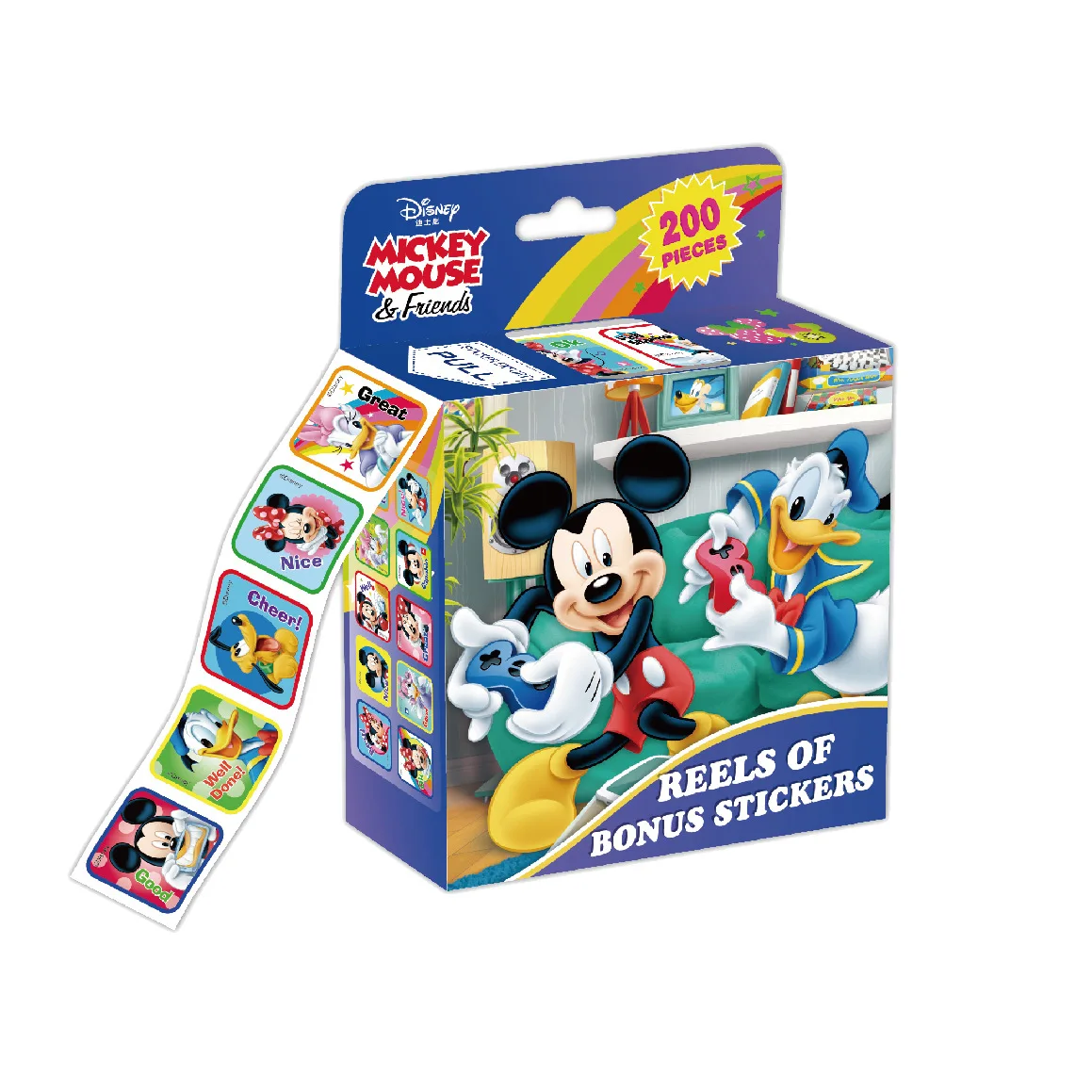 

Authentic Disney Frozen Laser Sticker Reward Sticker Children Cartoon Kindergarten English Compliment Roll Sticker