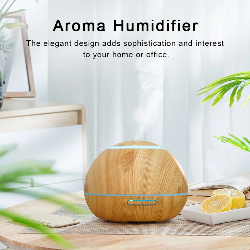 Высокое качество USB Электрический аромадиффузор деревянный ультразвуковой