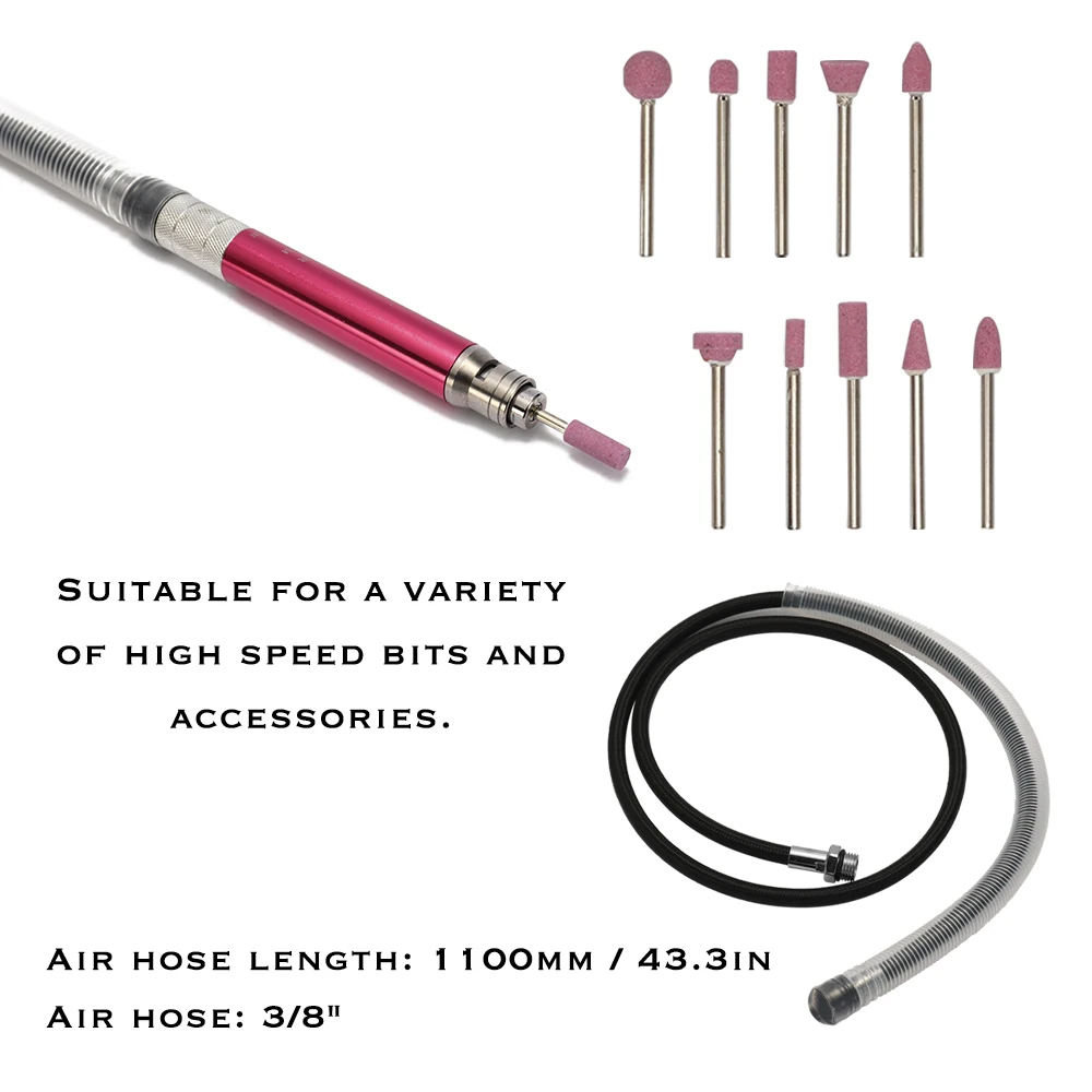 

16pcs Portable Air Micro Die Grinder Kits Professional and Durable Engraving Tool Widely Application Range