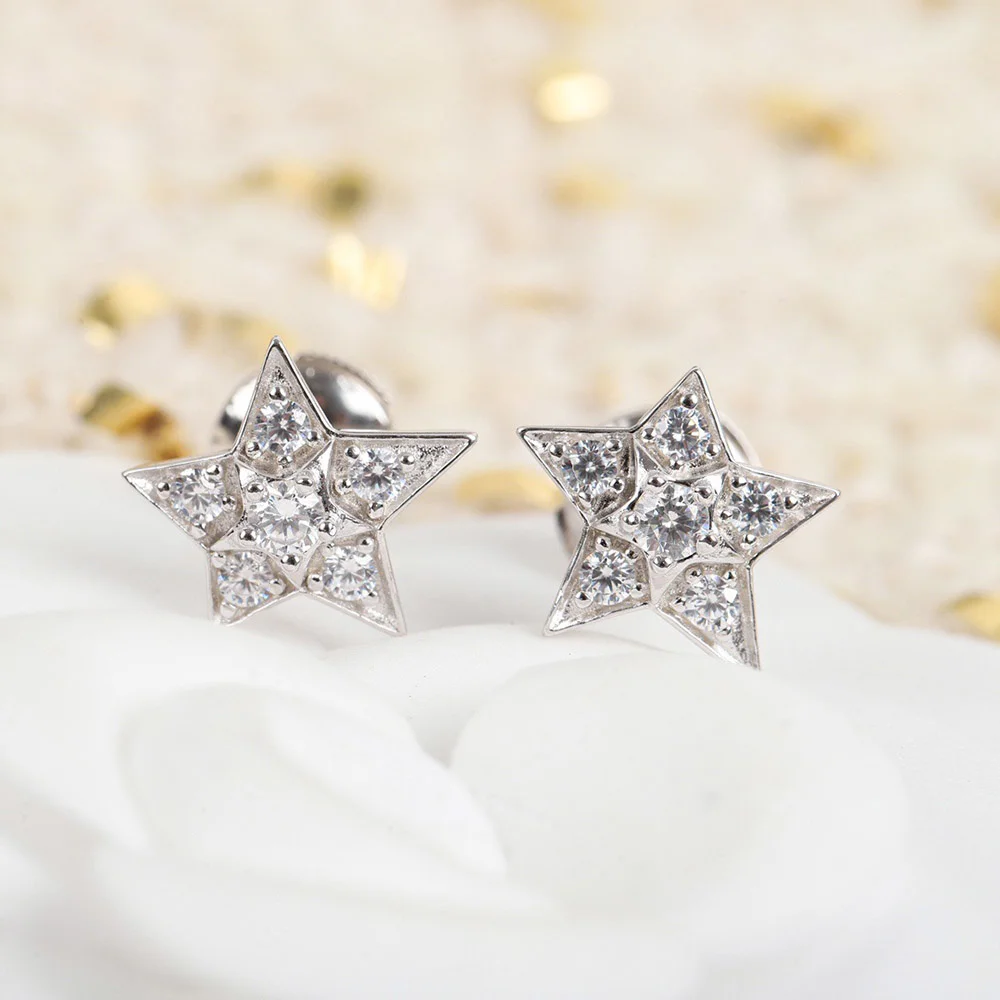 

Personalized Simple Comet Meteor Stars Earrings Halloween Anti Allergy Elegant Lovely Temperamen Silver 925 Jewelry Accessories