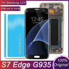 100% Новый оригинальный 5,5 ''экран для SAMSUNG Galaxy S7 edge, ЖК-дисплей G935F SM-G935FD, сенсорный дигитайзер в сборе, запасные части