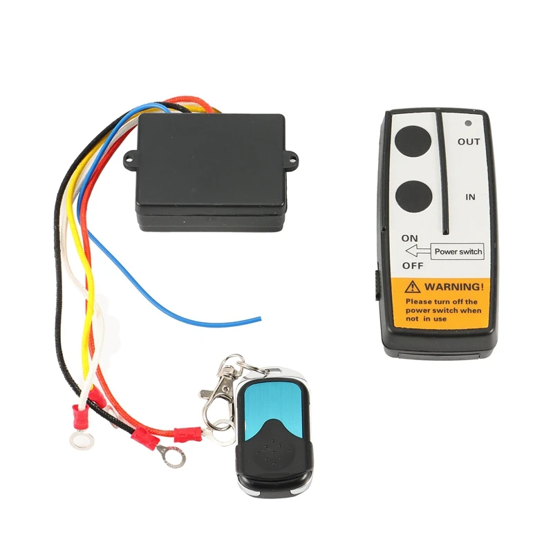 

12V 30M Car Wireless Winch Electric Remote Control with Manual Transmitter Set for 4X4 ATV SUV Car Truck Vehicle Trailer
