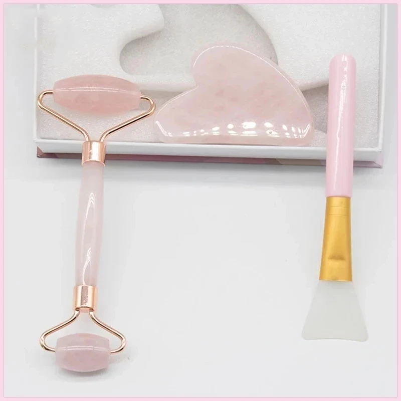 

Natural Gua Sha Massage Tools Rose Quartz Face Care Massager for Body Gua Sha Massagers Back Gouache Scraper Relaxation Beauty