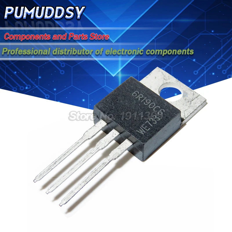 5 шт. 6R190C6 600 в IPP60R190C6 ток MOS TO220 IC|Интегральные схемы| |
