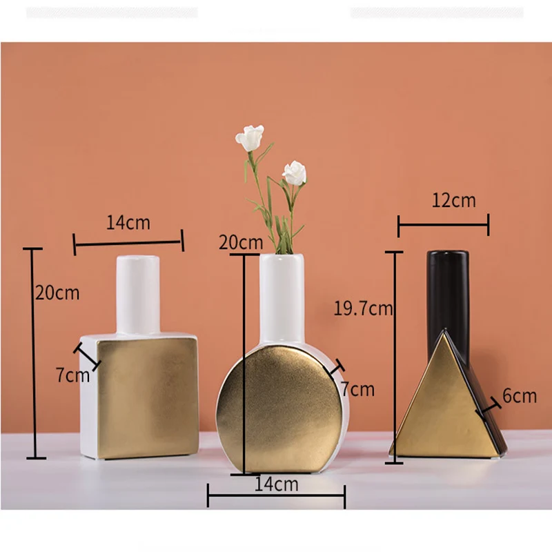 Ваза в скандинавском стиле украшения домашний геометрический творческие