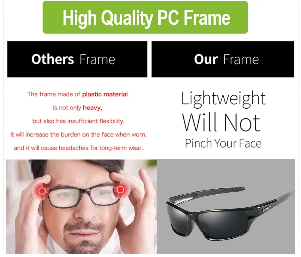 UV400 Мужские поляризованные солнцезащитные очки для рыбалки рыбацкие походные лыжные очки велосипедные очки спортивные рыболовные очки