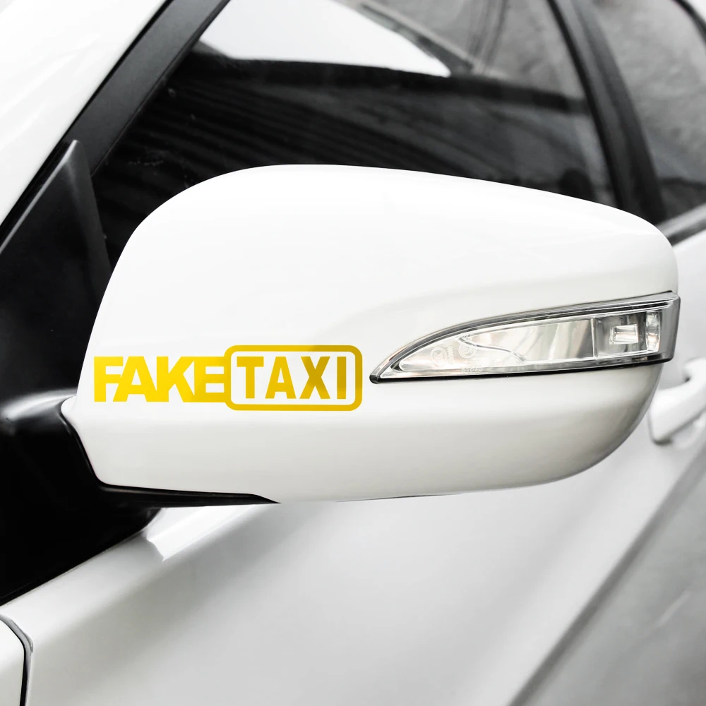 Поддельные такси автомобильные наклейки отражающие смешные для Tesla модель 3 X S VW