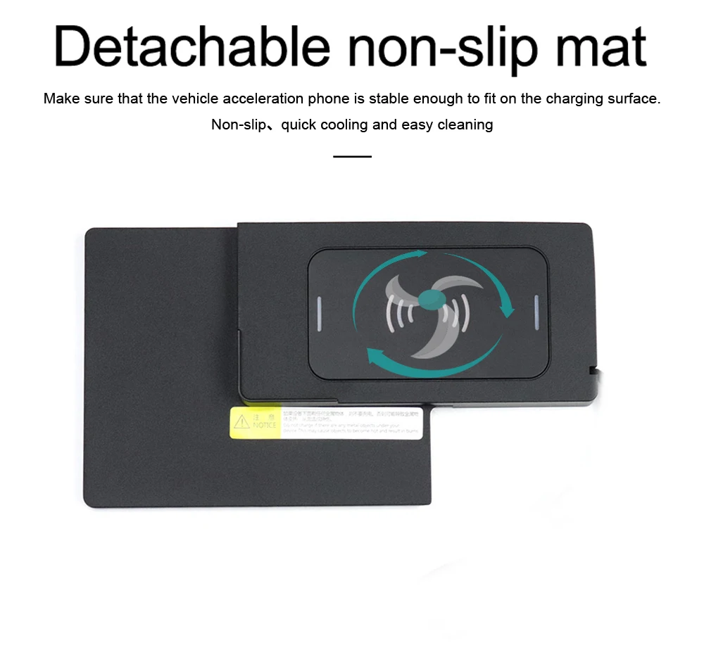 Автомобильное беспроводное зарядное устройство для смартфонов Audi A4L/A5 2017 2018 iPhone