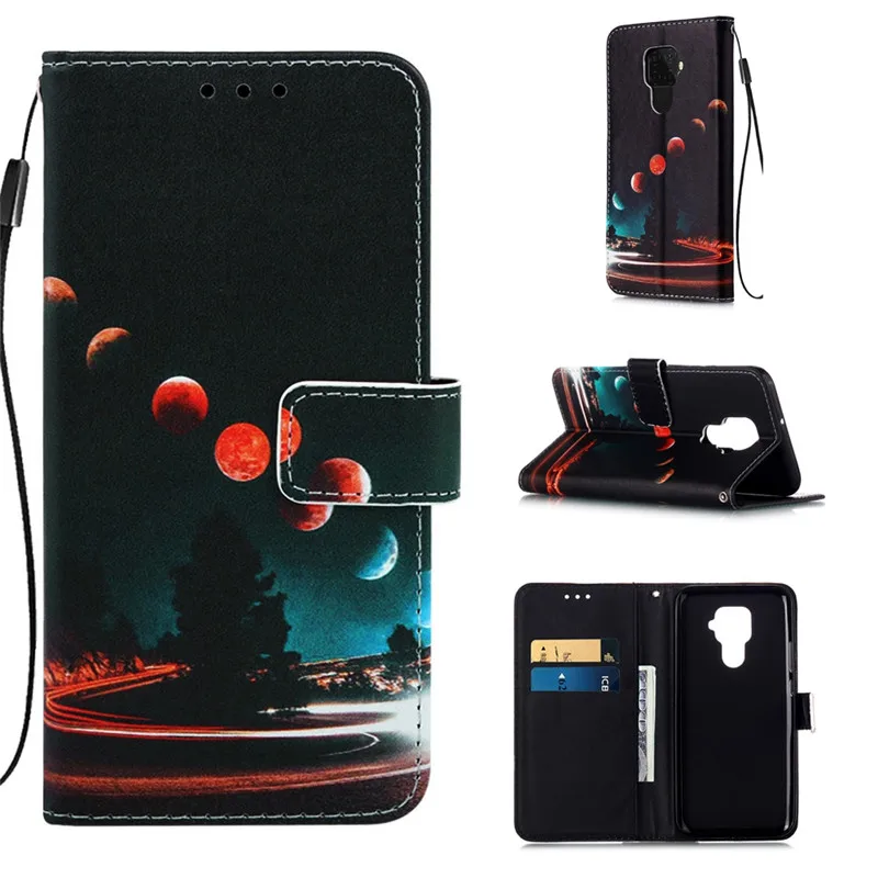 Чехол со слотом для карт huawei mate 20 lite/mate 30/mate 30 Lite/nova 5i Pro с ярким рисунком животных