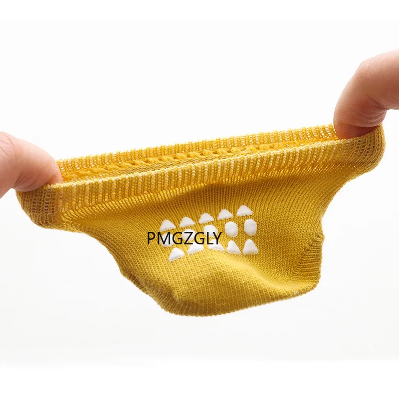Calcetines antideslizantes finos de f&aacute;brica para ni&ntilde;os, medias de color s&oacute;lido para beb&eacute;s, novedad de verano-1
